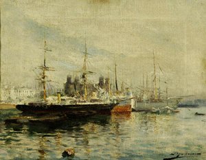 Paisaje En El Puerto — Luis Graner