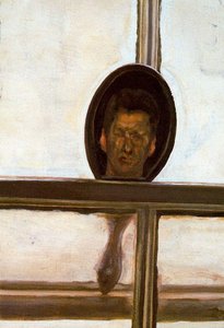 Interior With Hand Mirror (self-portrait) — Lucian Freud