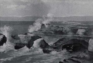 Santa Cruz Cliffs, (painting) — Von Luerzer