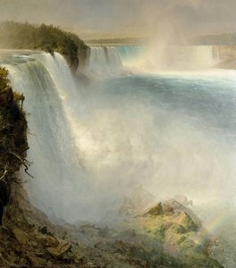 Niagara Falls, From The American Side — Frederic Edwin Church, Hudson River School