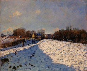 The Effect Of Snow At Argenteuil — Alfred Sisley