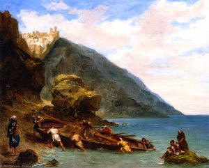 View Of Tangier From The Seashore — Eugène Delacroix
