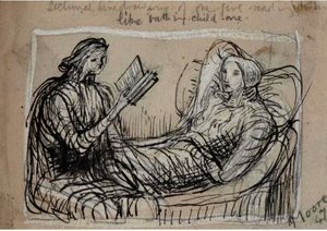 One Girl Reading To Another — Henry Moore