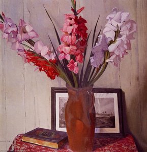 Still Life With Gladioli — Félix Vallotton, Fin De Siècle