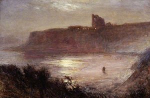 Moonlight, Tynemouth Priory — Robert Jobling