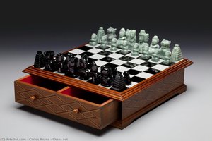 Chess Set — Carlos Reyes, Contemporary Realism