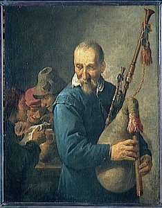 Le Joueur De Musette — David Teniers Ii Le Jeune, Baroque