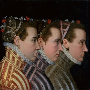 Triple Profile Portrait — Lucas De Heere