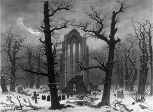 Monastery Graveyard In The Snow — Caspar David Friedrich