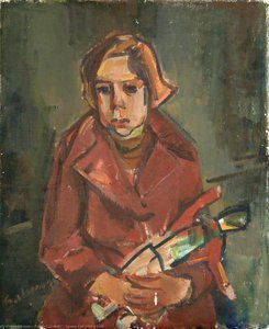 Young Girl With A Doll — Frieda Salvendy