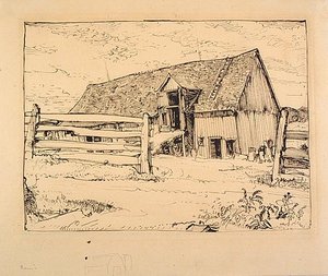 Barn, Île D'orléans — Arthur Lismer, Contemporary Realism
