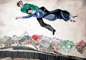 Over the town