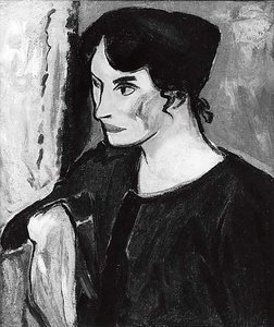 Portrait Of A Woman, (painting) — Alfred Henry Maurer