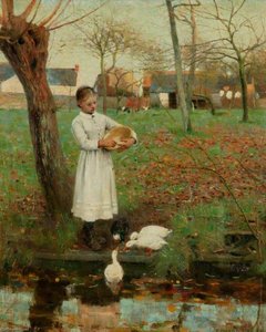 Feeding The Ducks — William Edward Stott