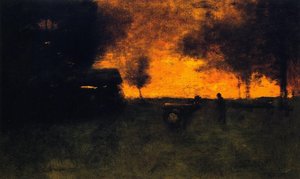 Sunset, Milking Time, Montclair — George Innes