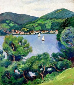 View Of Tegernsee — August Macke
