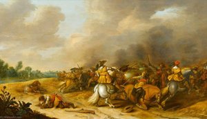 Cavalry Skirmish — Called Stevaerts Palamedes Palamedesz