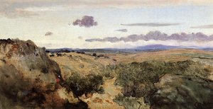 Mountainous Landscape — Jean-baptiste-camille Corot