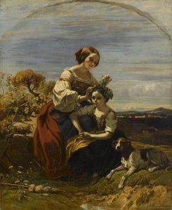 Italian Girls in the Roman Campagna
