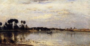 The Seine At Ile Saint-denis — Stanislas Lépine