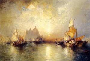 Entrance To The Grand Canal, Venice — Thomas Moran, Romanticism