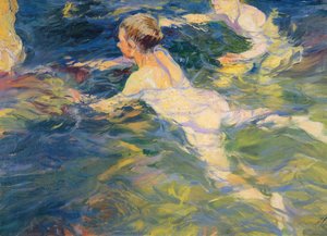 Swimmers, Jávea — Joaquín Sorolla Y Bastida, Impressionism