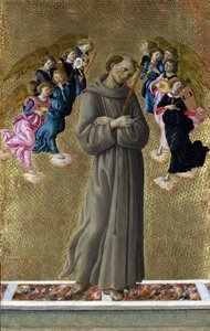 Saint Francis Of Assisi With Angels — Sandro Botticelli