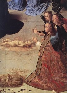 The Adoration Of The Shepherds (detail) (26) — Hugo Van Der Goes, Northern Renaissance Realism