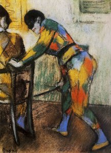 Two Harlequins — Edgar Degas, Impressionistic Observation
