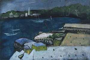 Harbor At Night — Milton Avery