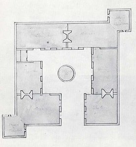 Plan Of Captain Sutter's House, (painting) — Titian Ramsay Peale