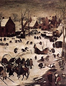 The Census At Bethlehem (detail) — Pieter Bruegel The Elder, Netherlandish Renaissance