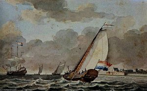 View of Rammekens of Walcheren Sun