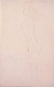 Standing Nude Woman In Profile To The Left — Gustav Klimt