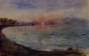 Cliffs Near Dieppe — Eugène Delacroix