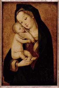 Maria, Das Kind Liebkosend — Hans The Elder Holbein, Northern Renaissance