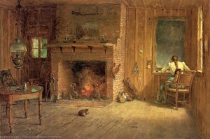 The Club House Sitting Room At Balsam Lake, Catskills — Thomas Worthington Whittredge