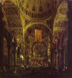 San Marco - The Interior — Canaletto