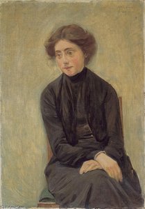 Portrait Of Miss Hedwig Ruetz — Max Liebermann