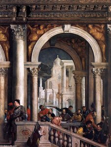Feast In The House Of Levi (detail) (13) — Paolo Veronese