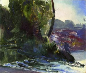 Fisherman And Stream — George Wesley Bellows
