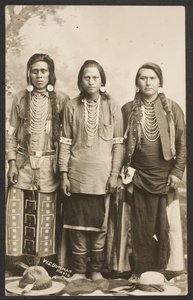 Portrait Of Three Native American Men — Walter Scott Bowman, Documentary Photography