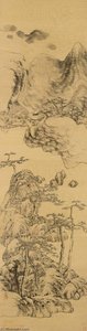 Landscape in the style of Wu Zhen, (1280 1354)