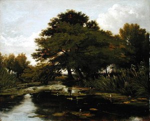 On The Isis, Waterperry, Oxfordshire, — William Alfred Delamotte