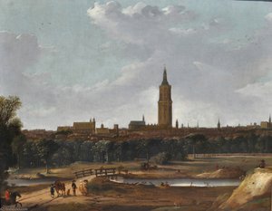 An Extensive View Of The Hague From The North — Dirck Verhaert