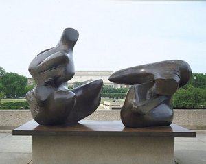 Two-piece Reclining Figure, Points — Henry Moore
