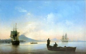 The Bay Of Naples In The Morning — Ivan Konstantinovich Aivazovsky