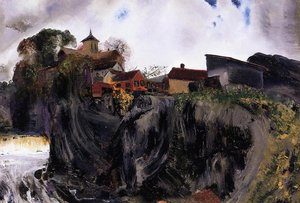 Cliffs At Eddyville — George Wesley Bellows
