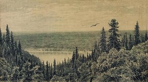 From The Banks Of The Kama River Near Yelabuga — Ivan Ivanovich Shishkin