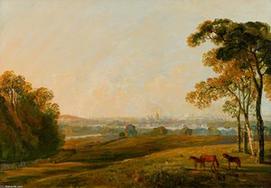 A View Of London From Greenwich — George Barret The Elder